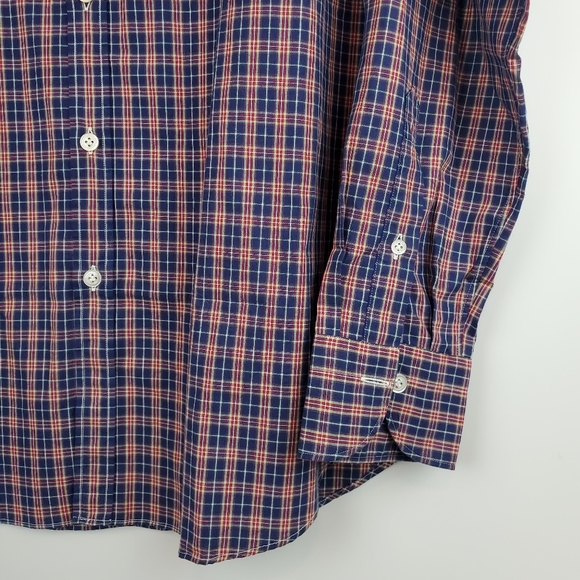 NWT GIANNETTO PORTOFINO | PLAOD DRESS BUTTON SHIRT - Picture 5 of 8